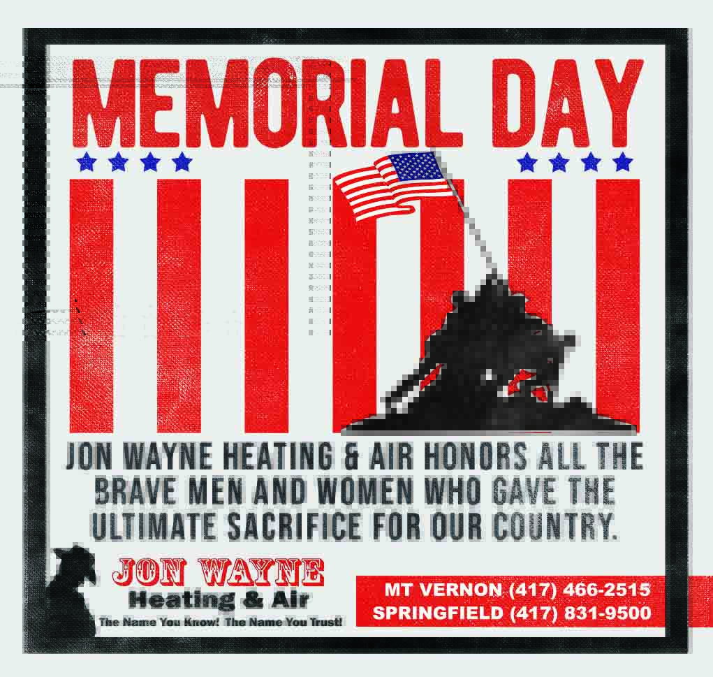 Jon Wayne honors veterans on memorial day