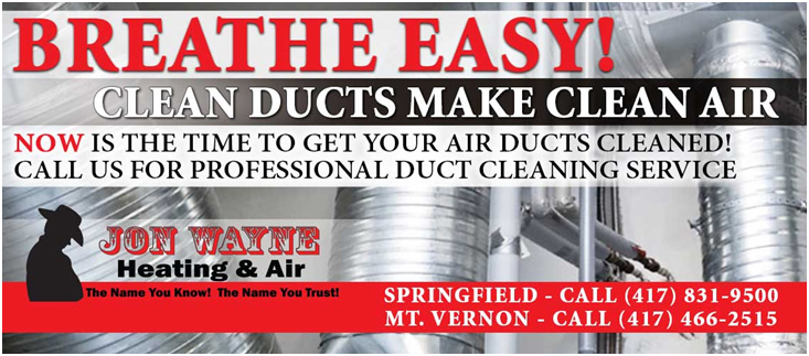 breathe easy duct cleaning service in Nixa