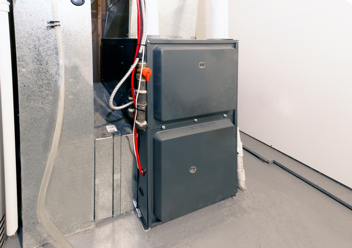 A high-efficiency basement furnace