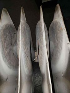 Cracked heat exchanger on a furnace