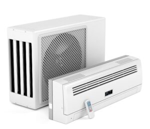 Components of a ductless mini split system